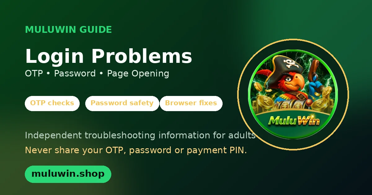 MuluWin login problems and OTP troubleshooting guide